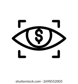lista de observação ícone de contorno vetor design bom para web ou aplicativo móvel