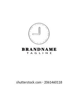 icono de la plantilla de diseño del logotipo de reloj ilustración vectorial moderna