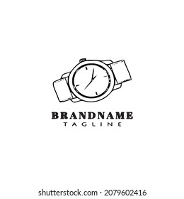 watch logo icon design template modern vector illustration