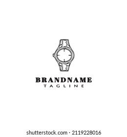 plantilla de diseño de icono de logotipo de reloj de imagen vectorial moderna