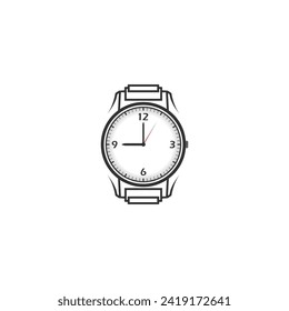 watch logo icon symbol vector design