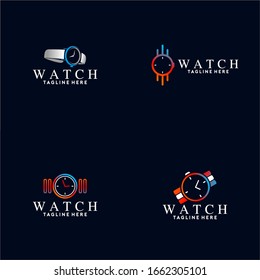 Watch Logo Vector Template Design Idea
