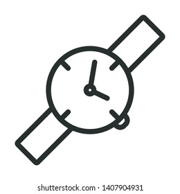 watch - minimal line web icon. simple vector illustration. concept for infographic, website or app.