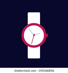 watch, minimal wristwatch design, vector