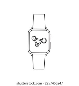 Watch modern vector icon illustration