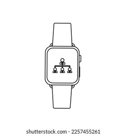 Watch modern vector icon illustration