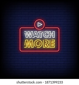 Watch More Neon Signs Style Text Vector