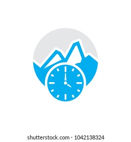 Watch Mountain Logo Icon Design