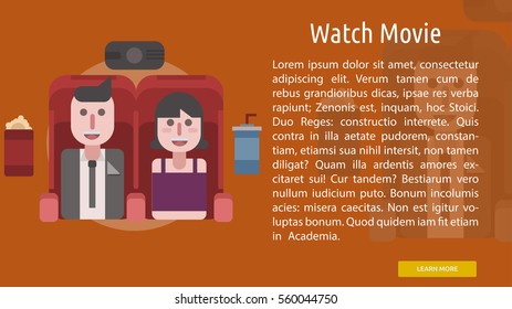 Watch Movie Conceptual Banner