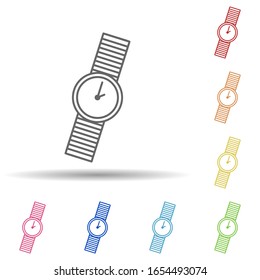 Ver en un icono de estilo multicolor. Línea delgada simple, contorno vector de accesorios femeninos iconos ui y ux, sitio web o aplicación móvil