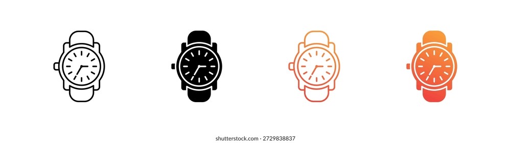Coleção Watch Multiple Style Icon Set