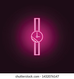Watch neon icon. Elements of Women's accessories set. Simple icon for websites, web design, mobile app, info graphics