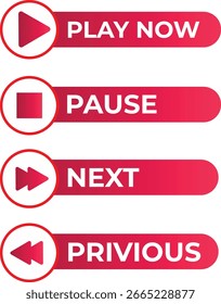 Ícone do botão Assistir agora. Reproduzir símbolo de mídia para site, aplicativo, banner e player de vídeo. Ilustração vetorial em fundo branco isolado. EPS 10