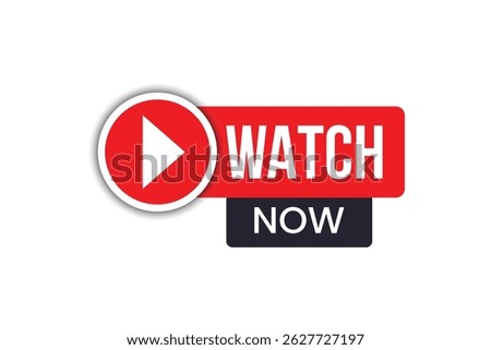 Watch now button or icon for video
