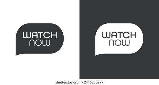 watch now button on white background