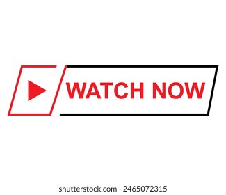 watch now button for video or social media eps editable file 