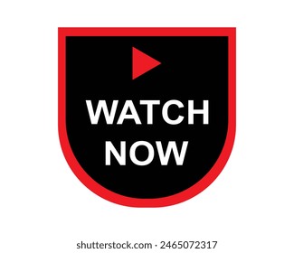 watch now button for video or social media eps editable file 