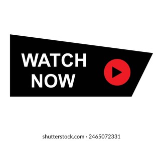watch now button for video or social media eps editable file 