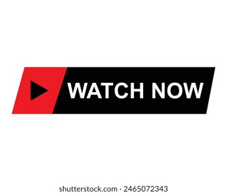 watch now button for video or social media eps editable file 