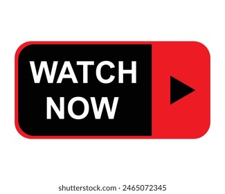 watch now button for video or social media eps editable file 