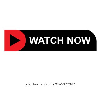 watch now button for video or social media eps editable file 