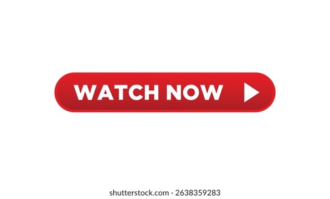 Watch now buttons, Play video button for web and app design
