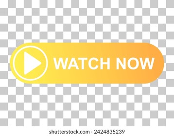 Watch now icon, website online button player symbol, play video vector illustration .