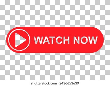 Watch now icon, website online button player symbol, play video vector illustration .