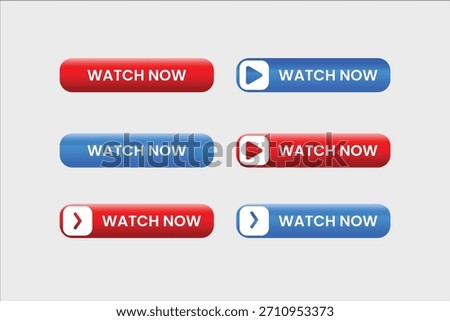 watch now more button  icon design two color 