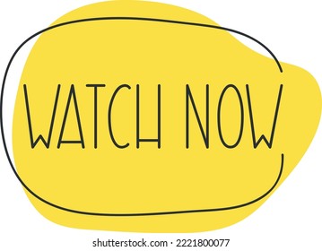 Watch now on doodle speech bubble. eps 10