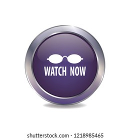 Watch now vector button, web design element