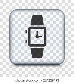 Watch on Transparent Square Button