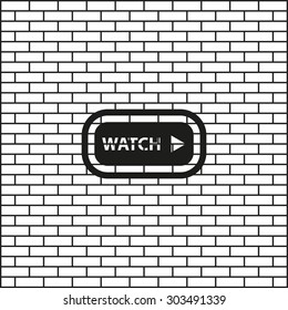 watch online news. icon. vector design