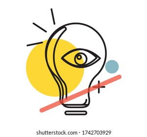 Watch Out for Bright and Creative Idea - Illustration as EPS 10 File