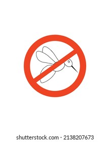 
watch out for mosquito bites icon vector illustration logo template