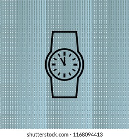 Watch outline icon, vector design element