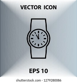 Watch outline icon, vector design element