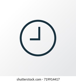 Watch Outline Symbol. Premium Quality Isolated Wait Element In Trendy Style.