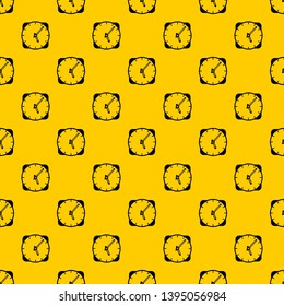 Watch pattern seamless vector repeat geometric yellow for any design