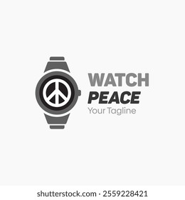 Watch Peace Logo Design Template. Good for Business, Agency, Community and Organization.