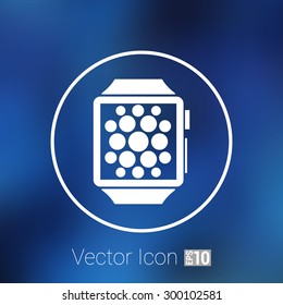 Watch Phone icon vector tablet flat multimedia.