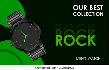 Watch Poster Vector Classic And Modern Looking