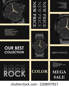 Watch Poster Vector For Web And Ad