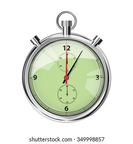 Watch the realistic vector on a white background.