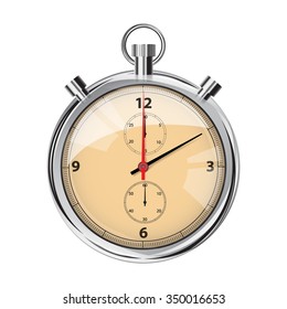 Watch the realistic vector on a white background.