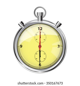 Watch the realistic vector on a white background.