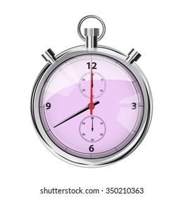 Watch the realistic vector on a white background.