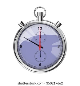 Watch the realistic vector on a white background.