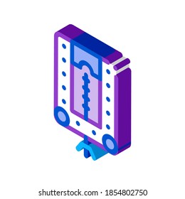 watch repair instrument icon vector. isometric watch repair instrument sign. color isolated symbol illustration