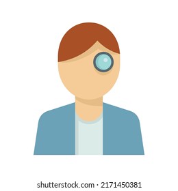 Watch repair mechanic icon. Flat illustration of watch repair mechanic vector icon isolated on white background